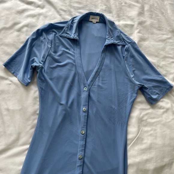 Revolve Song of Style Francine Midi Dress in Cornflower Blue S - Picture 7 of 7